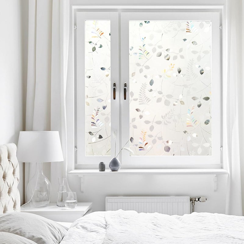 LEMON CLOUD 3D Frosted Leaf Window Film - Image 4