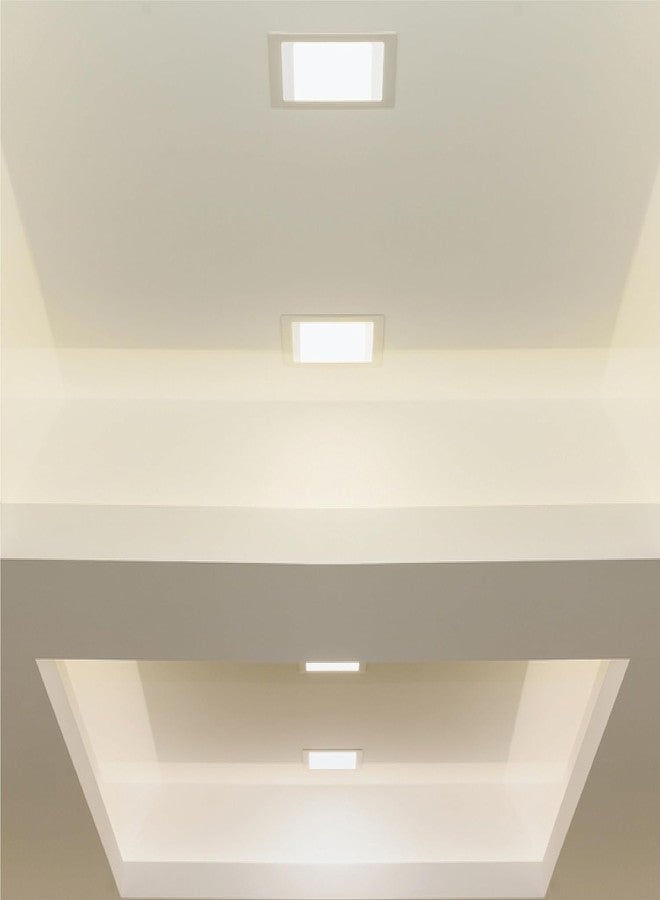 wipro Metal Garnet 8W Square LED Alpha Panel | Cool Day White (6500K) | Recessed Down Light for False Ceiling | Cutout - 110Mm*110Mm | Pack of 1 - Image 5