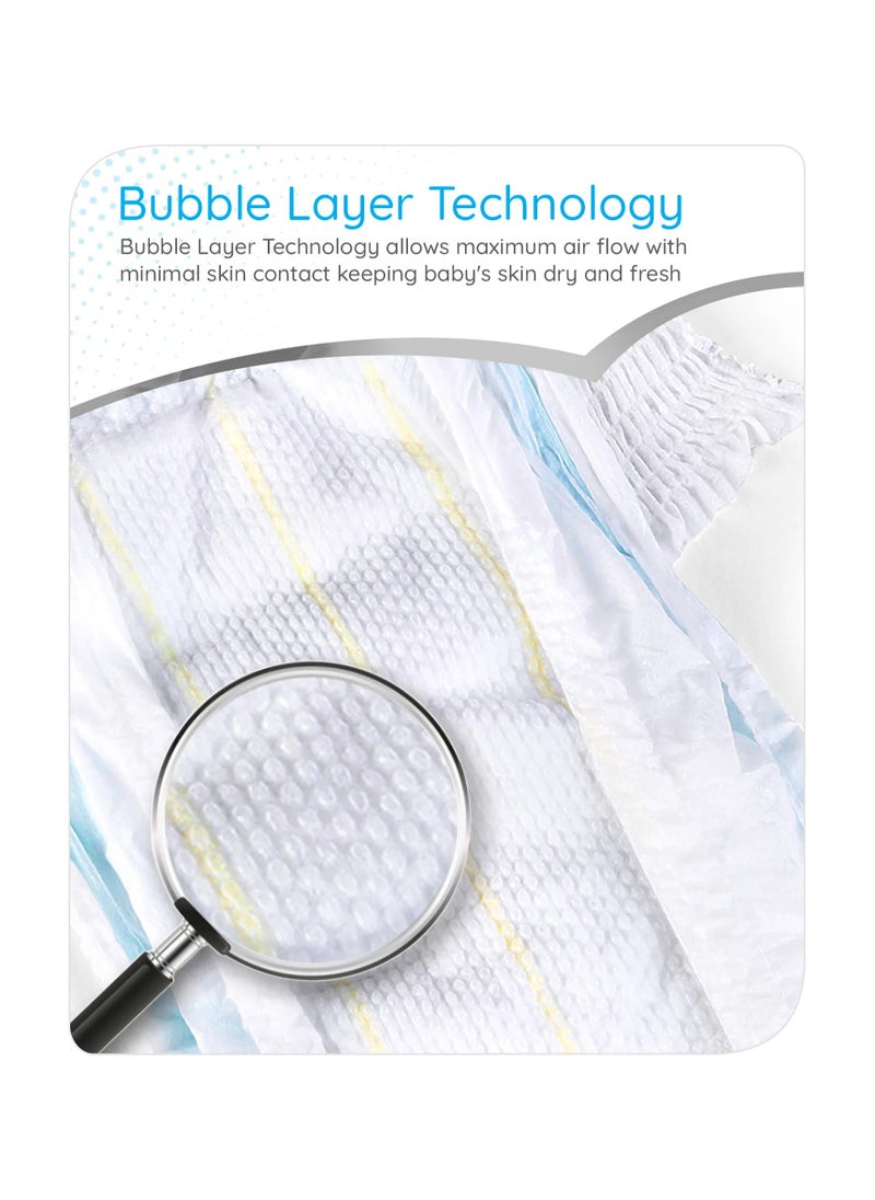 babyhug Babyhug Pro Bubble Care Premium Pant Style Diapers, 21 Pieces, Size 2, 4 to 8kg - Quick Absorption, Up to 12Hrs Dryness, Wetness Indicator, Leak Guard, Flexible Waistband, Silky Soft  - Image 5
