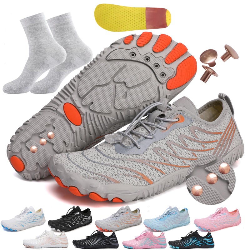 AddBili Grounding Shoes These CopperGrounded Barefoot Shoes are Effectively grounding Soft and Comfortable 2 GREY42