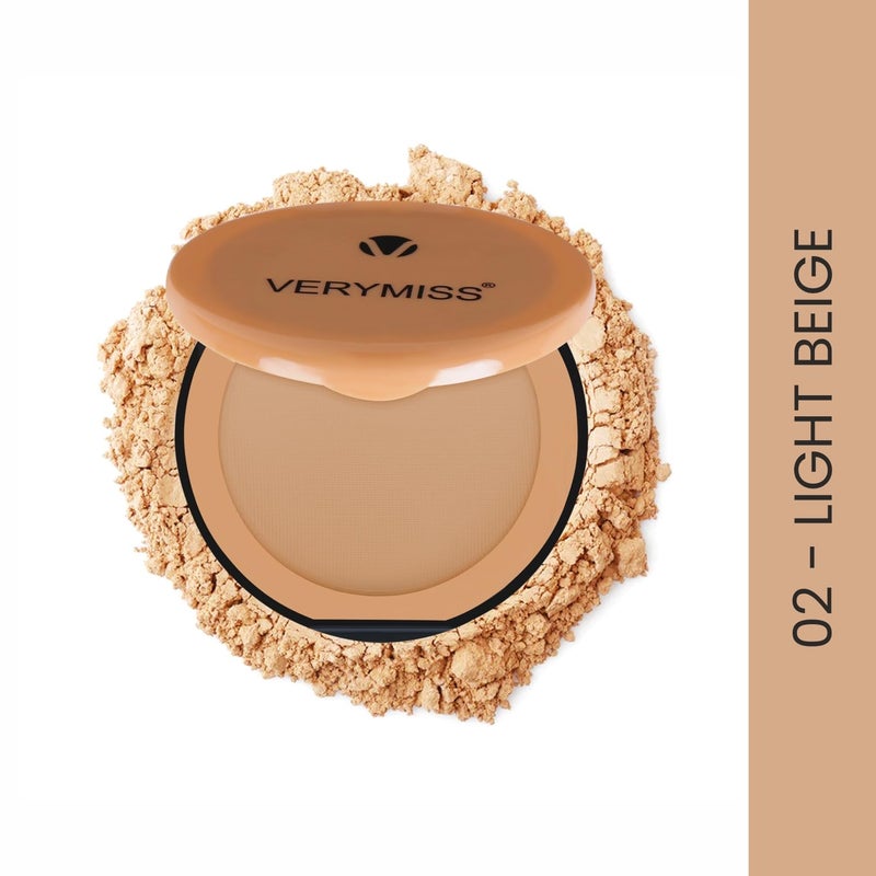 VERYMISS NATURAL GLOW COMPACT POWDER 02 LIGHT BEIGE - Image 2