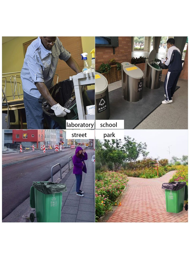 ACYYH Heavy Duty Black Garbage Bags, Large Size, for Indoor and Outdoor Waste Bins  - Image 3