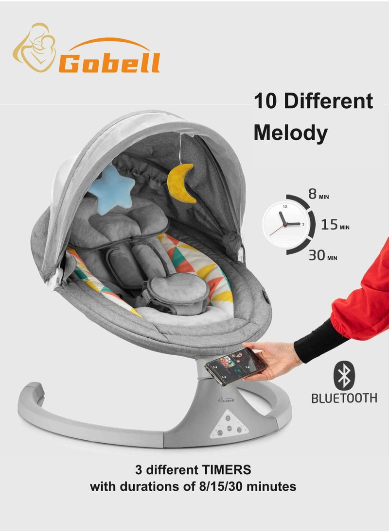 Electric Baby Rocker With Auto Swing Rocking Chair And Remote Controlled Baby Bouncer