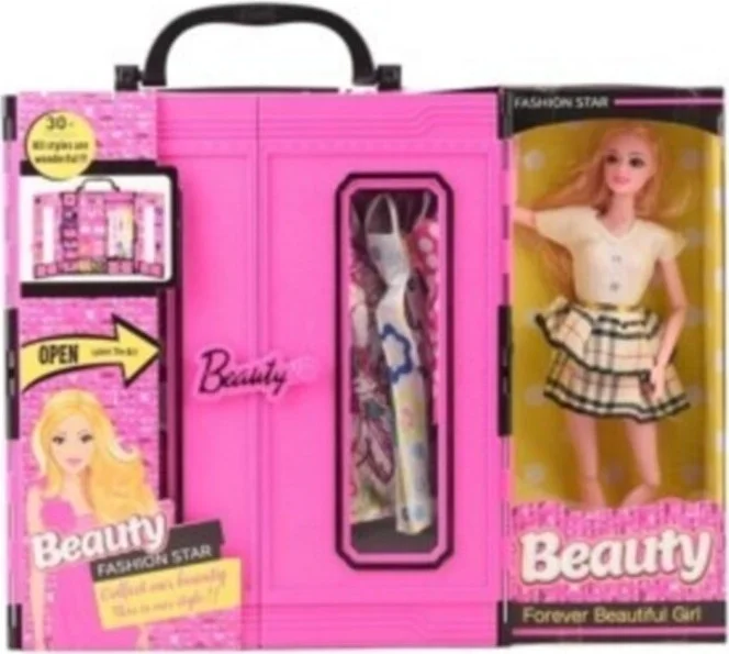 Kayyum Oyuncak Kayyum Toy Beauty Fashion Star Barbie Dress Wardrobe Model with Doll
