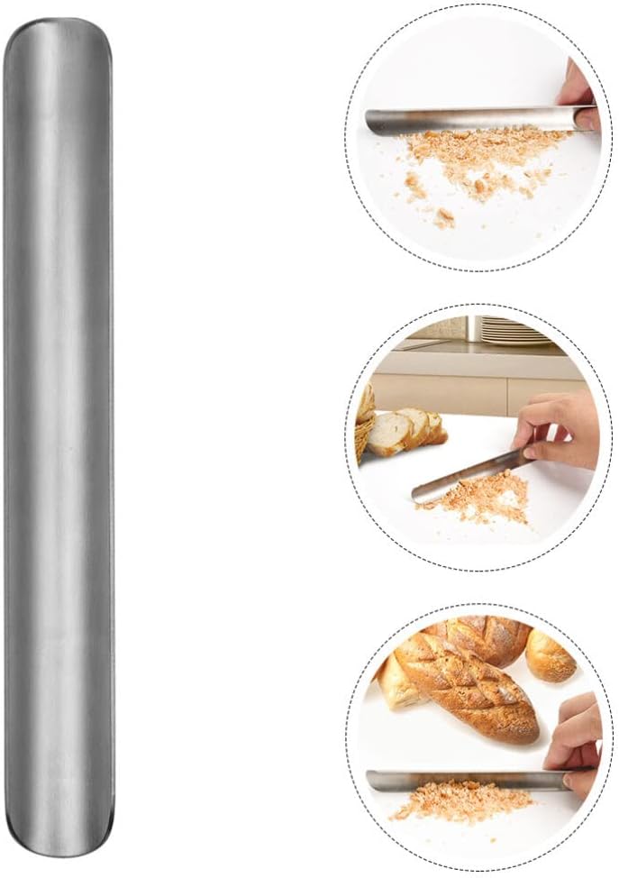 كلاراكو مكشطة فتات من الفولاذ المقاوم للصدأ من كلاركو، أداة تنظيف فتات للطاولات والسجاد وملاءات السرير والأرائك - Image 5