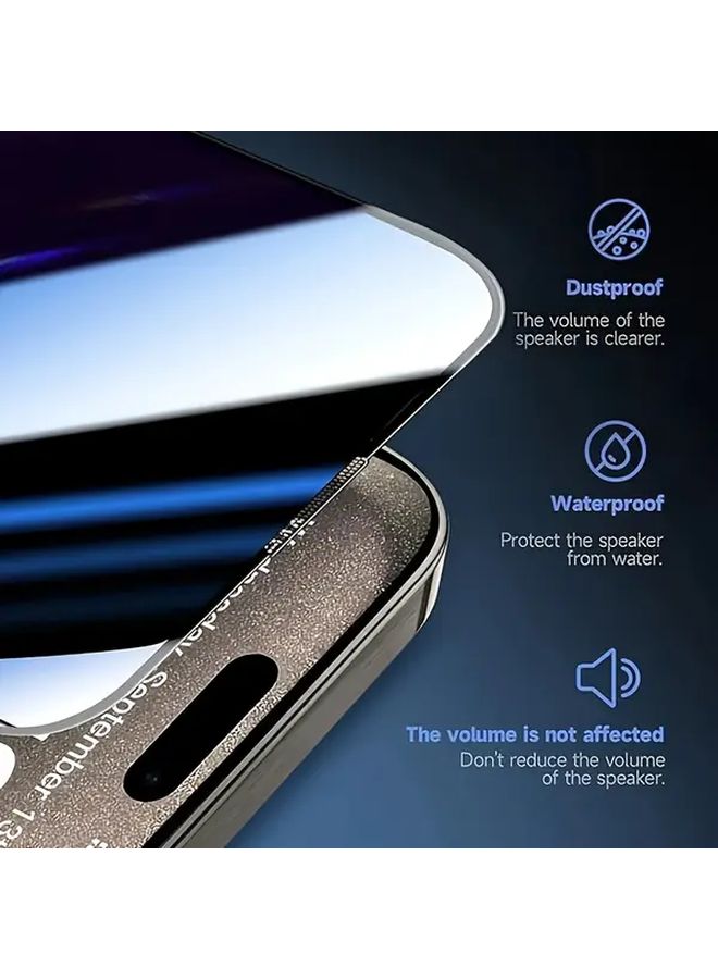 2Pcs Privacy Screen Protector For iPhone 11 Pro Max 9H Tempered Glass Anti Spy - Image 4
