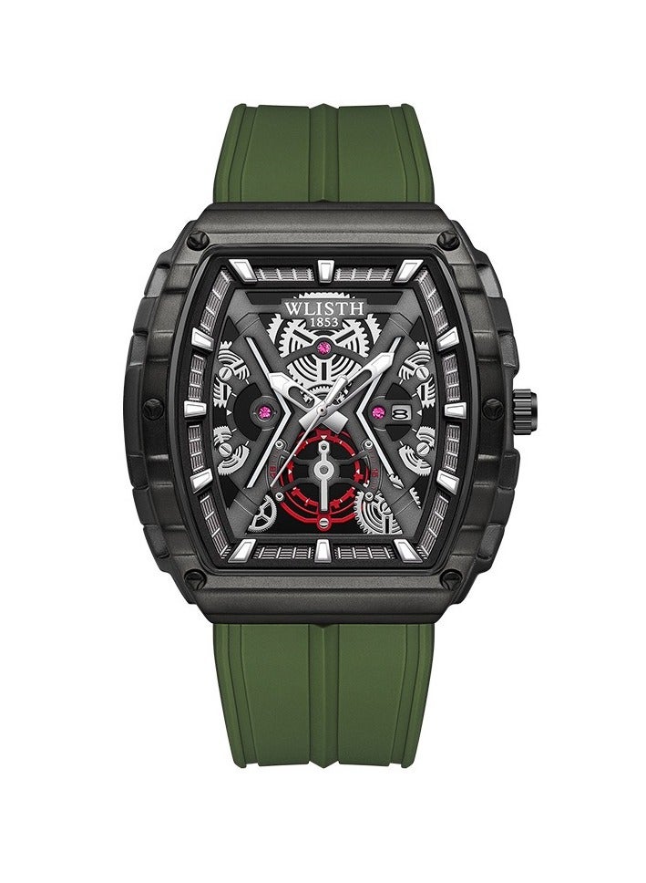 WLISTH WLISTH Wristwatch Men Watches Fashion Multifunction Wristwatch Abrastion Resistant Glass Display Chronograph Calendar Date Watches  - Image 1