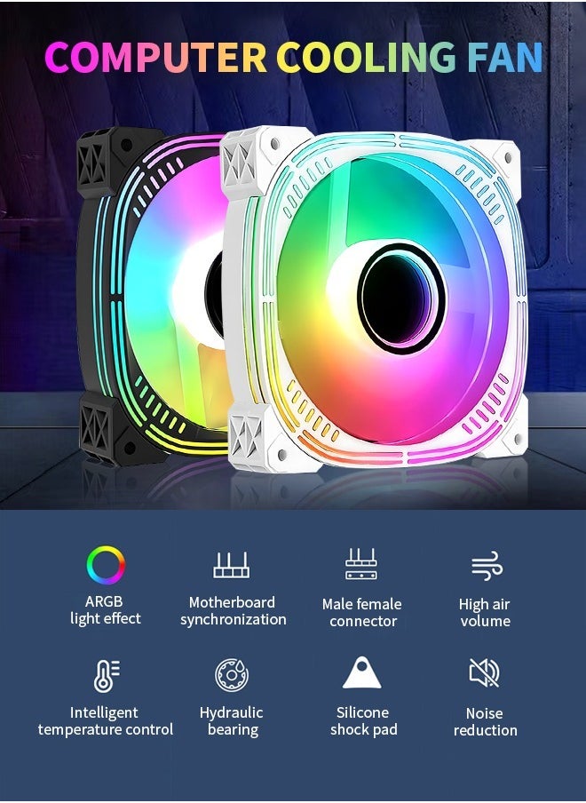 Generic - Ultra-Quiet CPU Fan with Heat Sink, Efficient Cooling CPU Cooler, Easy to Install and Use - Image 1