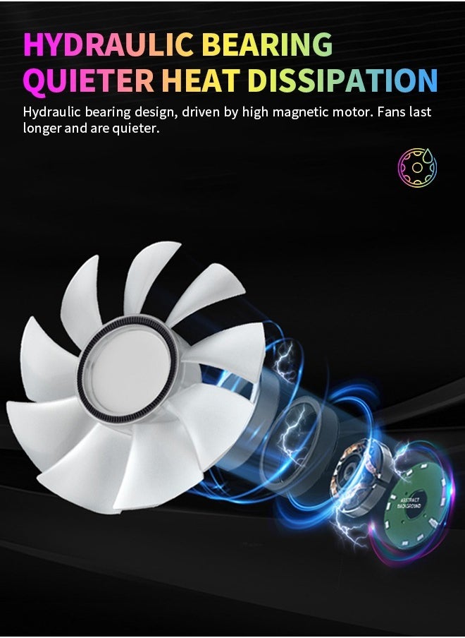 Generic - Ultra-Quiet CPU Fan with Heat Sink, Efficient Cooling CPU Cooler, Easy to Install and Use - Image 1