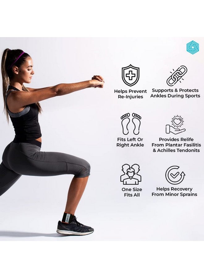 Boldfit Premium Ankle Support Compression Brace for Injuries, Ankle Protection Guard Helpful In Pain Relief and Recovery. Ankle Band For Men & Women (Ankle Compression Strap) - Image 5