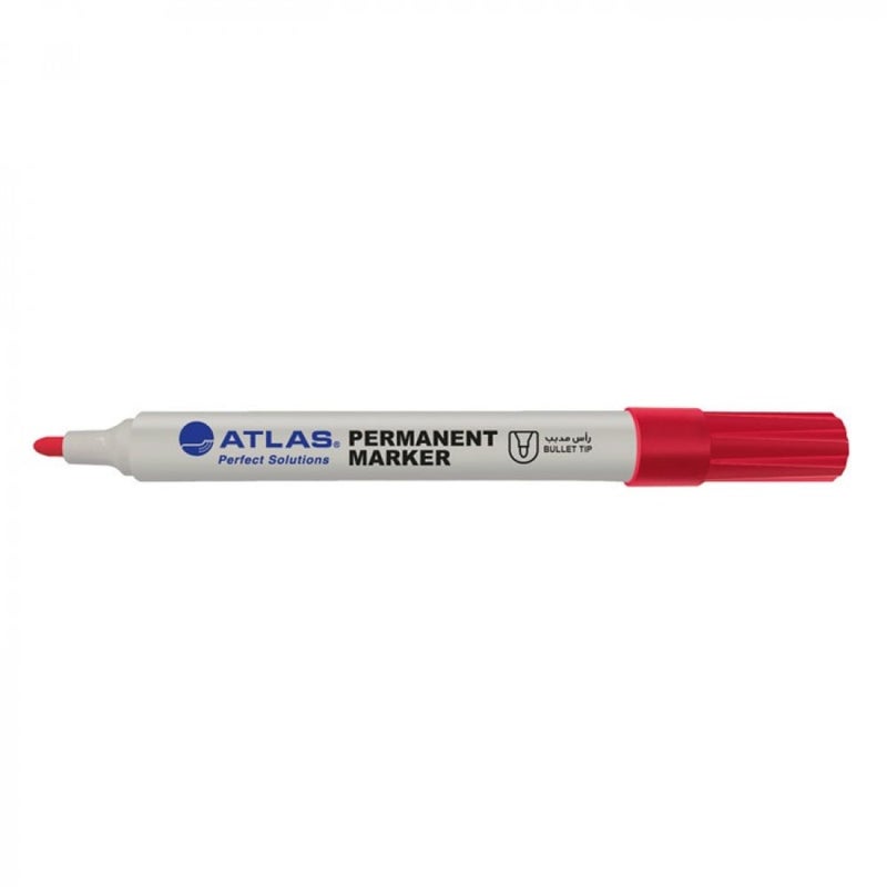 Permanent Marker Bullet Red Pack of 12