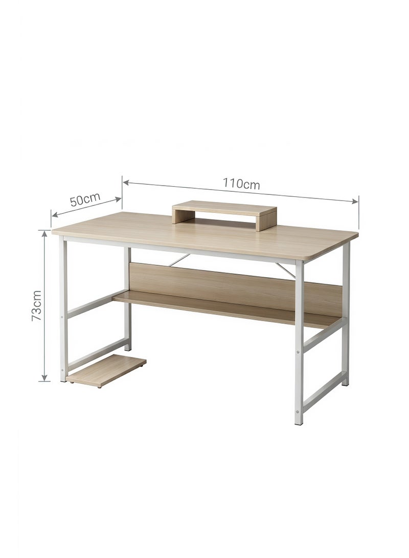 Visionnaire 110*50 cm Office Table Computer Desk with Bookshelf - Simple Style Study  Desk and Gaming Table - Image 4