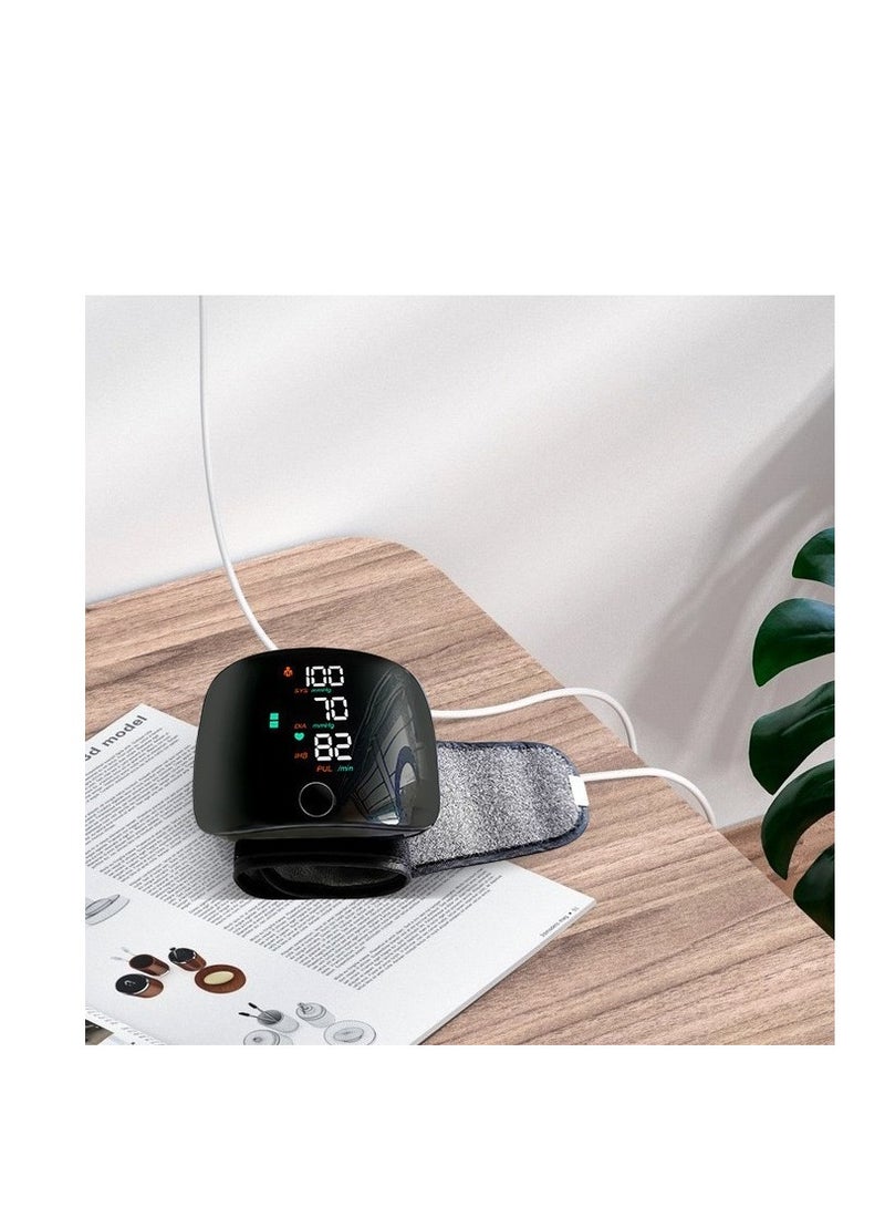 Generic Home Electronic Blood Pressure Monitor Fully Automatic Large Screen Voice Broadcast Blood Pressure Measuring Instrument  - Image 2