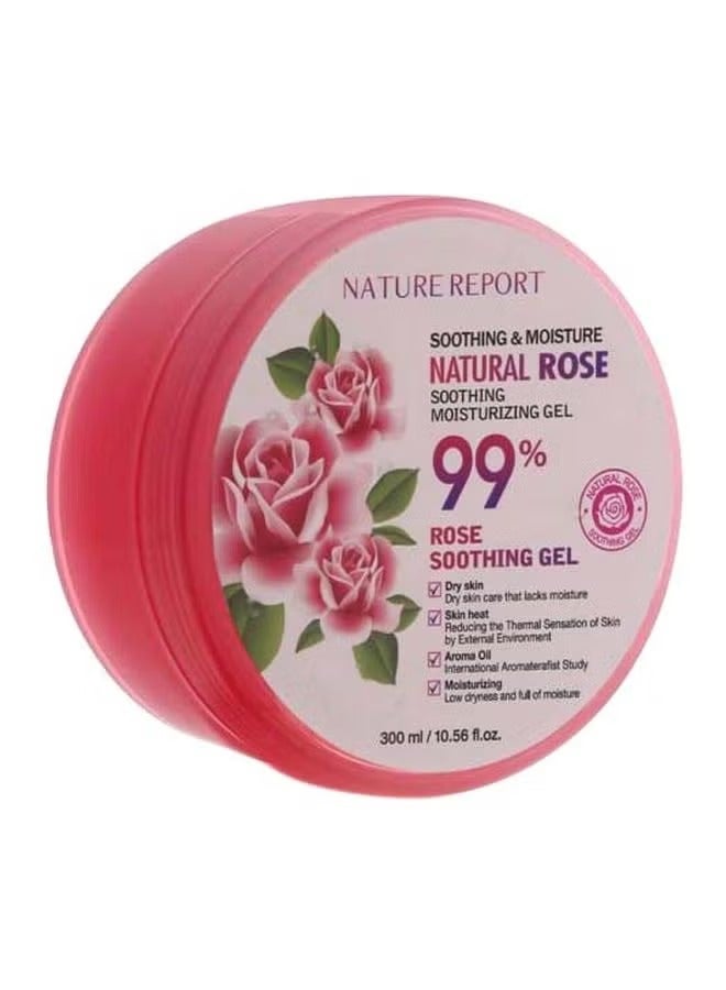 NATURE REPORT Natural Rose Soothing Moisturizing Gel 300ml