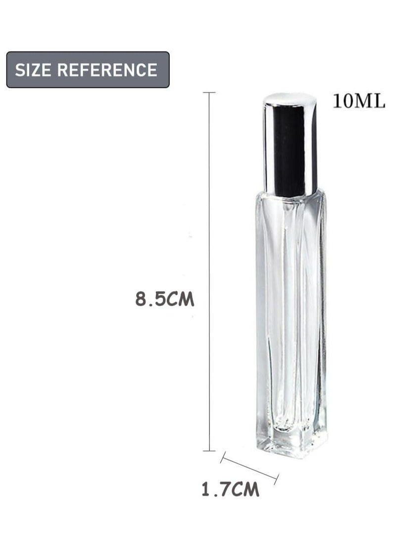 Oasisgalore Refillable Travel Atomizer Perfume Bottle 3-Pack, 3 Pieces of 10ml Mini Glass Spray Bottles with Dispenser  - Image 3