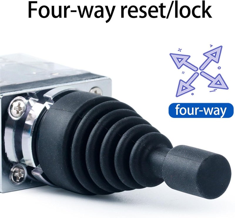 Heavy Duty 4-Way Reset Joystick Switch, Easy Installation Design, Accessory for Industrial Control Panels, Easy Installation Joystick - Image 2
