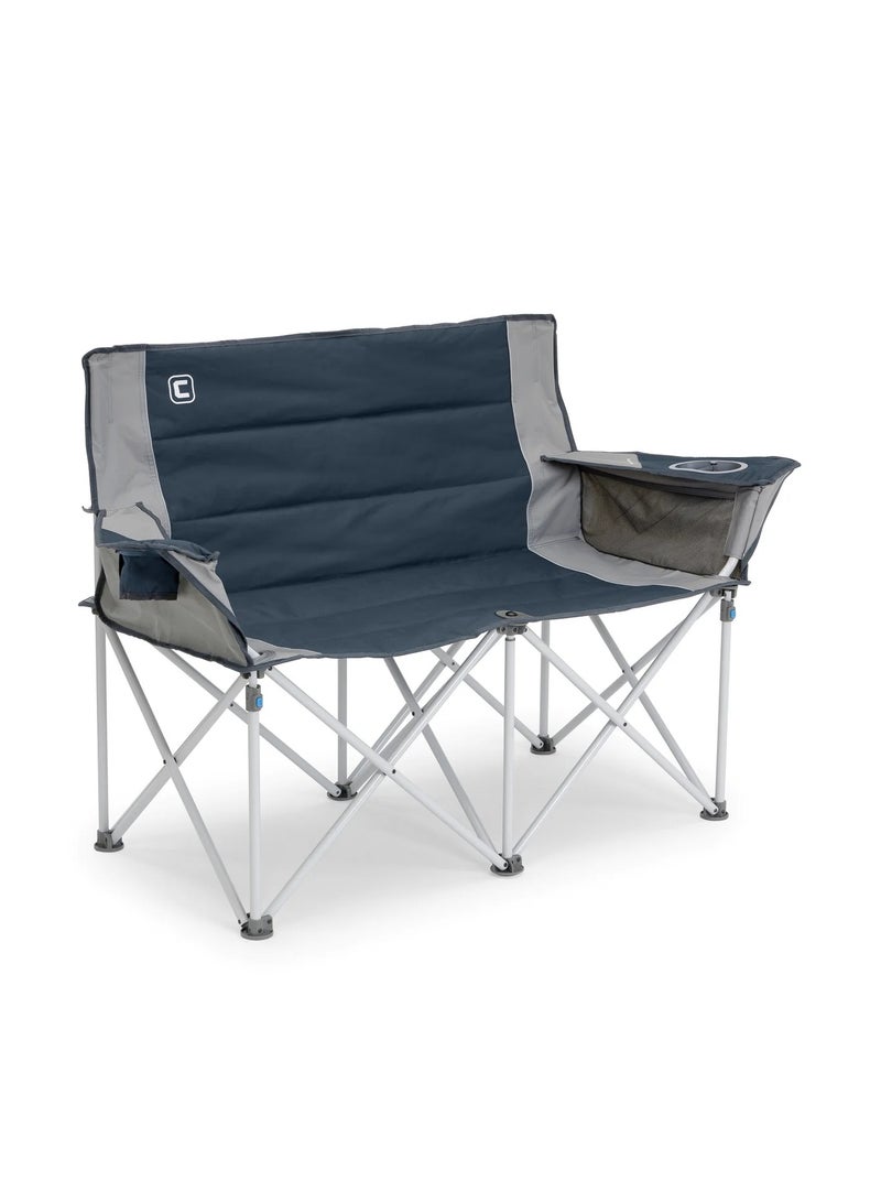 معدات كور كرسي التخييم كور لوفسيت مزدوج للاستخدام الخارجي - أزرق - Image 1