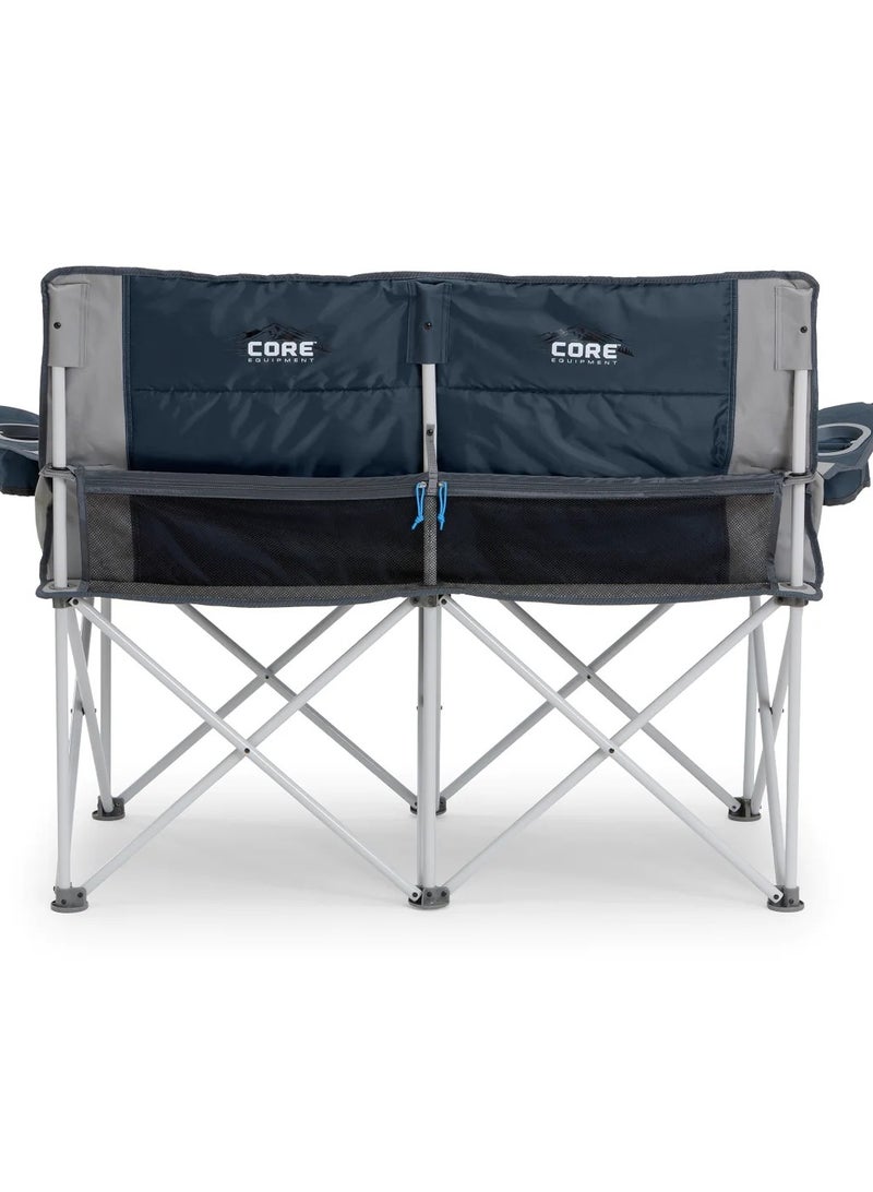 معدات كور كرسي التخييم كور لوفسيت مزدوج للاستخدام الخارجي - أزرق - Image 2