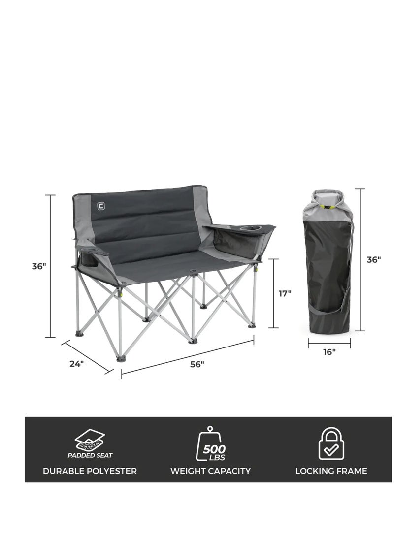 معدات كور كرسي التخييم كور لوفسيت مزدوج للاستخدام الخارجي - أزرق - Image 3