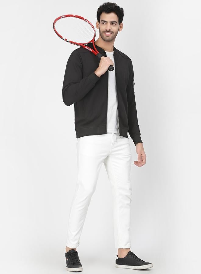 PAUSE Men Black Regular Fit Zip-Up Jacket - Image 2