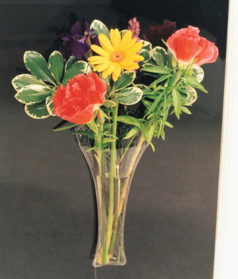 Gadjit Vinyl Window Vase Trumpet Style Flexible Vinyl Vase  Attaches to Windows Mirrors or Other NonPorous Surfaces with Suction Cups Vase Holds a Bouquet of Flowers Water Greenery - Image 4