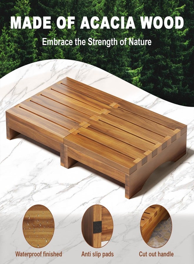 Kzeirm Wooden Step Stool Platform for Seniors - Image 3