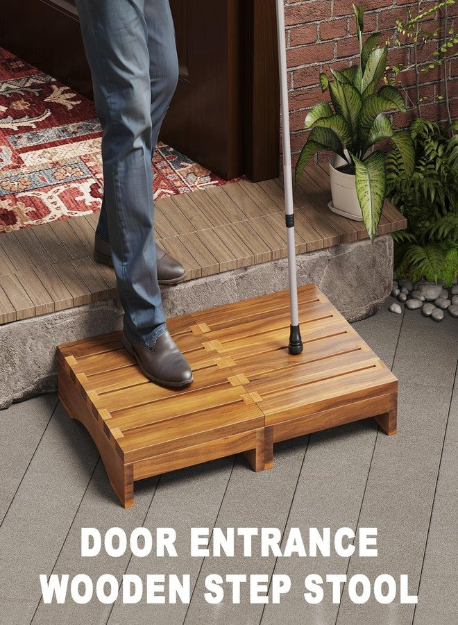 Kzeirm Wooden Step Stool Platform for Seniors - Image 5