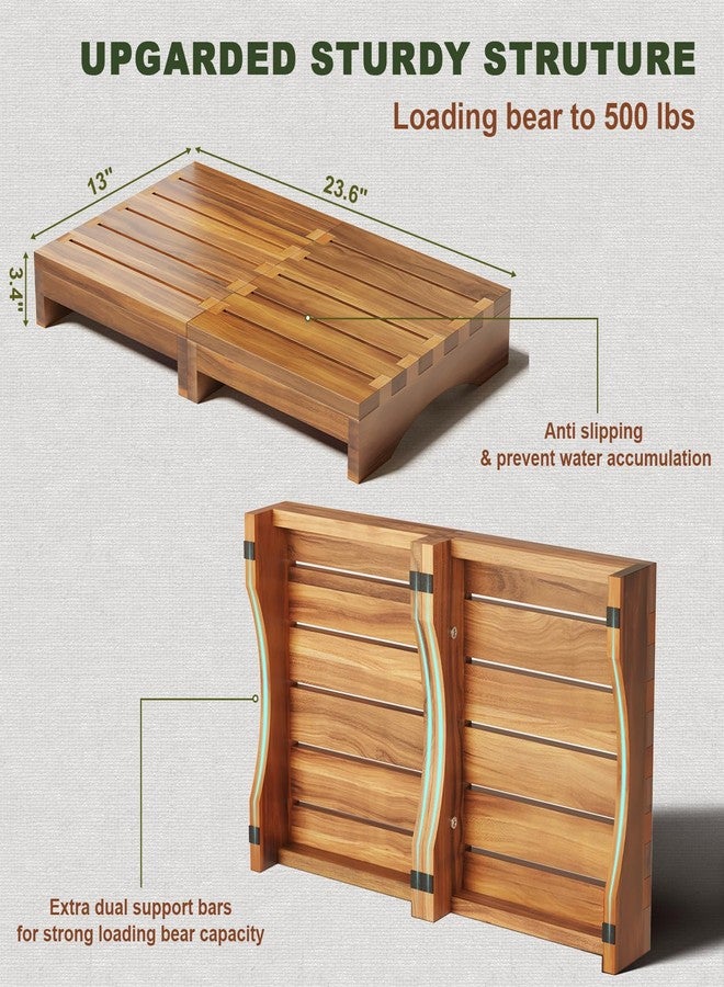 Kzeirm Wooden Step Stool Platform for Seniors - Image 2