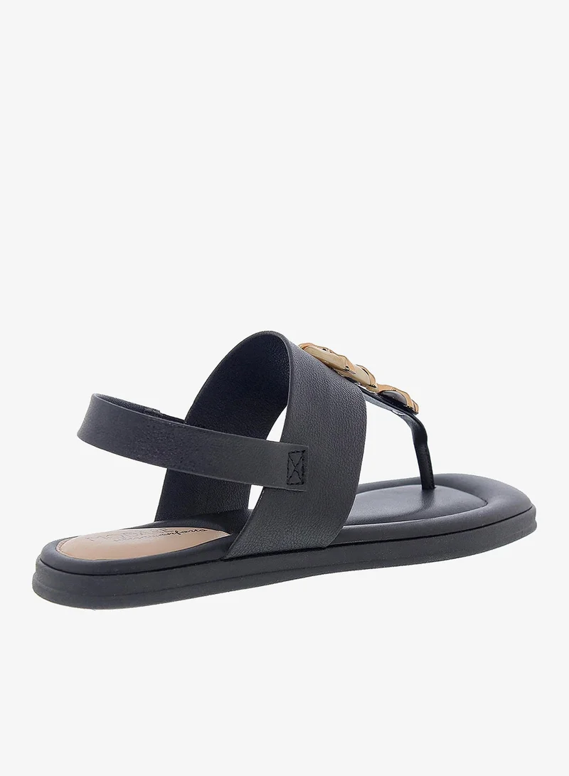 Modare Black Modare Women’s Flat Sandals with Back Strap – Secure Fit and Lightweight Daily Wear for Women | Best Price UAE