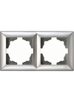 Günsan Elektrik Günsan Visage Double Frame, Silver 