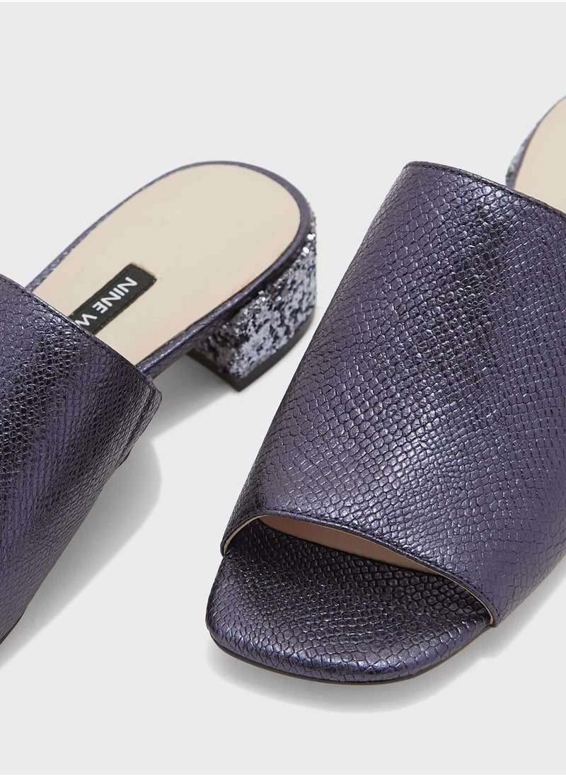 NINE WEST - Raydon Low Heel Mule - Image 1