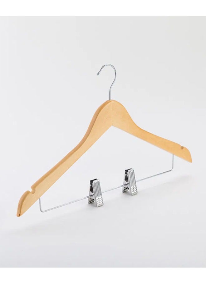 KLNAMAEAAN Pack of 20 High Quality Wooden Suit and Pants Rack with Shoulder Notches Hangers  - Image 3