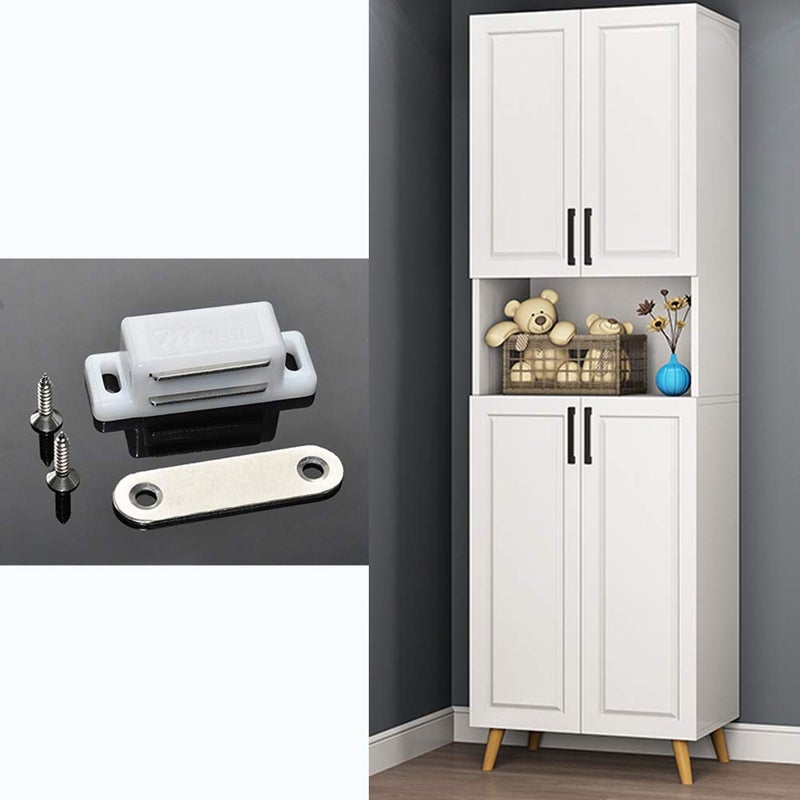 Renashed 12Pack Magnetic Door Catch - 15Lb High Magnetic Plastic Heavy Duty Latch For Kitchen Bathroom Cupboard Wardrobe Closet Closures Cabinet Door Drawer Magnets Screws Included - Image 4