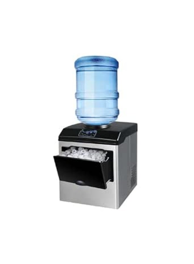 Cool Baby Style Countertop Ice Maker Machine, 25kg/24hrs, Round Ice Cubes, 3 Size Selection, Dual Water Inlet, 140W - Image 4