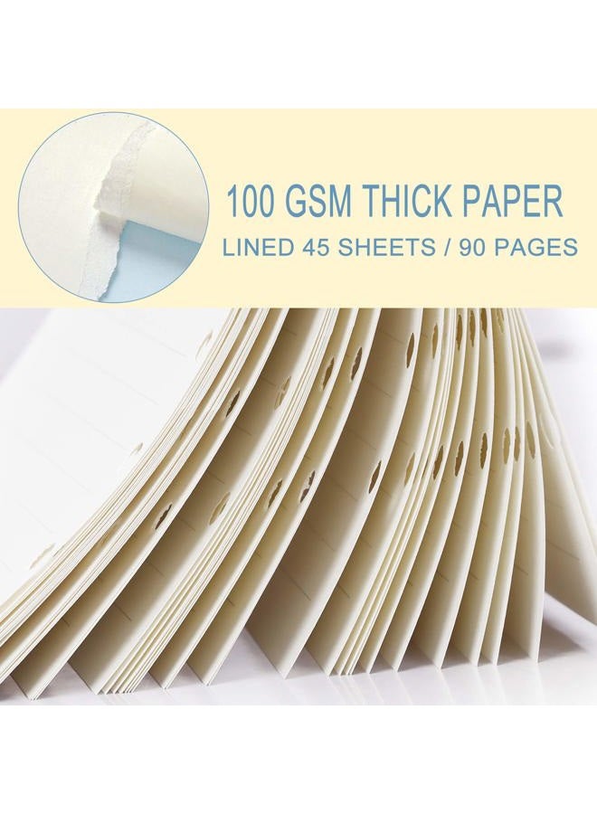 Toplive 6 Ring Binder Cover, Transparent PVC A6 Planner Binder Notebook Cover Refillable Loose Leaf Round Ring Personal Journal with Insert 45 Sheets Paper and Dividers - Image 4