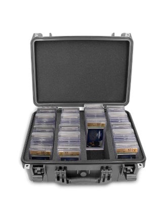 CASEMATIX Graded Card Case Pro Edition Compatible with 120+ BGS PSA Graded Sports Trading Cards, Waterproof Graded Slab Trading Card Box with Precision Cut Graded Card Storage Box Foam Dividers - pzsku/Z90C7F6094DABA96399FDZ/45/_/1729414978/94d9f746-f59e-4ce1-a1be-35538876bf4d