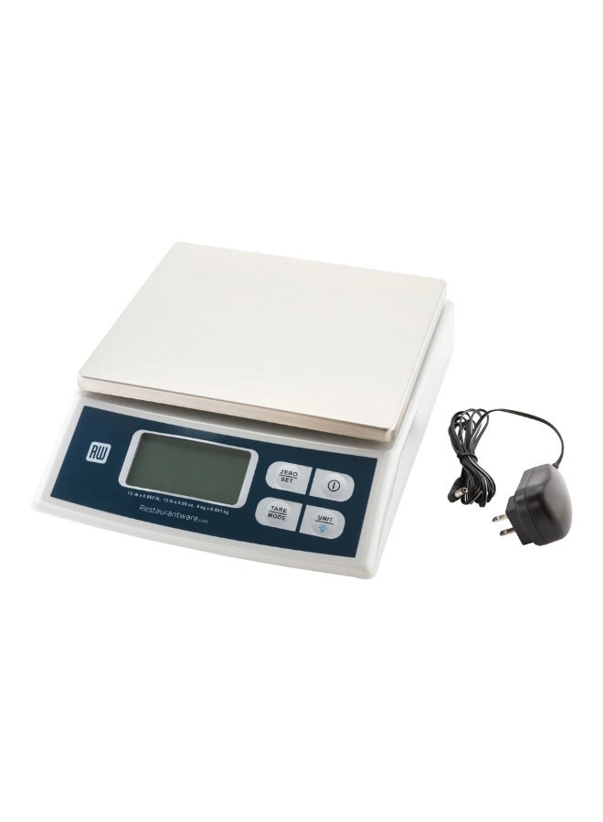 Restaurantware Met Lux 13 Pound Portion Control Scale, 1 Digital Food Scale - 4 Weighing Units, LCD Display, Stainless Steel Kitchen Scale, For Cooking and Baking, Compact Design  - Image 1