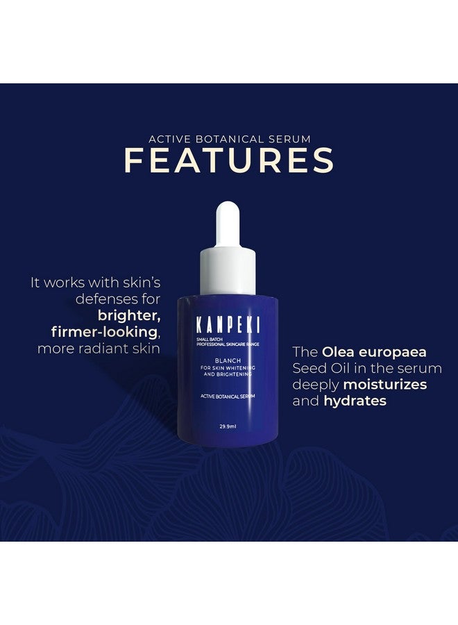KANPEKI Blanch Active Botanical Serum For Daily Use Removes Dark Spots Age Spots Tanning Dull & Pigmented Skin Radiance Firmness & Moisturization All Skin Types - Image 3