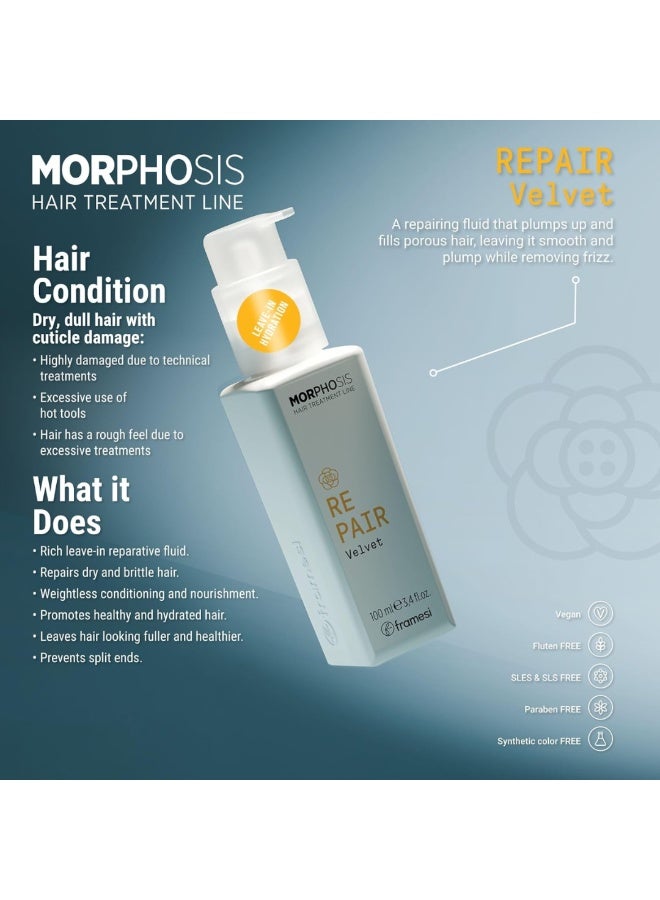 FRAMESI Morphosis Repair Velvet Leave-In Conditioner 3.4 fl oz - Nourishing Hair Repair Treatment - Image 3
