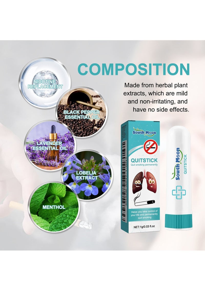 SOUTH MOON Quit Smoking Inhaler Stick, Aromatherapy Inhaler for Emotional Balance and Mood Improvement, Natural Smoking Alternative, Easy-to-Use Smoke-Free Quit Stick 1g  - Image 3