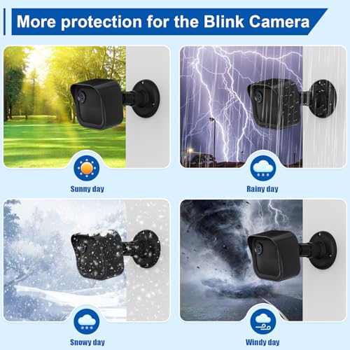 Aaeytby Outdoor Camera Mount for Blink, (2-in-1Minimalist) Sync Module 2 Mount and 2Pack Weatherproof Protective Housing with 360 Degrees Adjustable Bracket for Blink Outdoor 4th&3rd Gen Cam System - Image 2