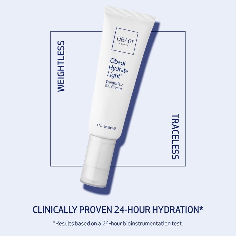 Obagi Medical Obagi Hydrate Light Weightless Gel Cream â€“ Lightweight Moisturizer for 24 Hour Hydration â€“ Oil Free, Hypoallergenic & Suitable for All Skin Types â€“ 1.7 oz - Image 2