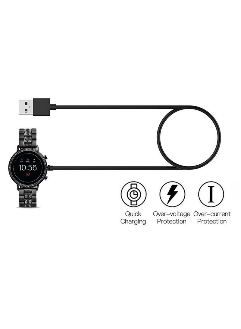 1PCS USB Charging Cable Cord Dock Charger Adapter Compatible with Fossil Gen 4 Gen 5 Smartwatches Diesel Emporio Armani Misfit Vapor 2 Sport Watch - Image 5