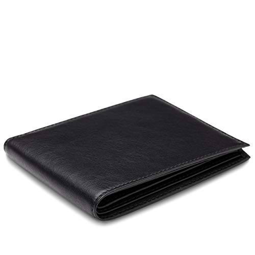 Bosca Men’s Leather Wallet, Nappa Vitello Executive I.D. Wallet For Men With 5 Card Slots, Black - Image 3