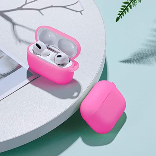 Lerobo Designed for AirPods Pro 2 Case Cover, Night Glow Full Protective Silicone Cover Compatible with Airpod Pro Case with Keychain,Front LED Visible,Nightglow Purple - Image 2