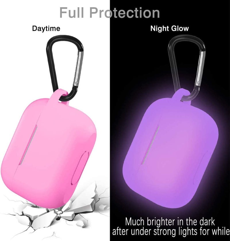 Lerobo Designed for AirPods Pro 2 Case Cover, Night Glow Full Protective Silicone Cover Compatible with Airpod Pro Case with Keychain,Front LED Visible,Nightglow Purple - Image 4