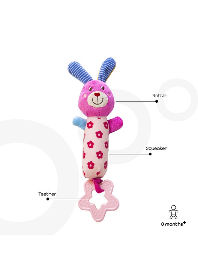 Moon Bunny Soft Rattle Toy 18x8x5cm - Image 2