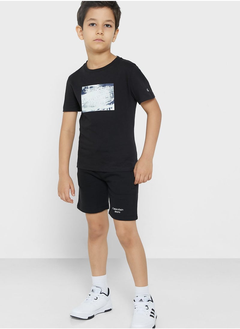 Calvin Klein Jeans - Kids Stack Logo Shorts - Image 1