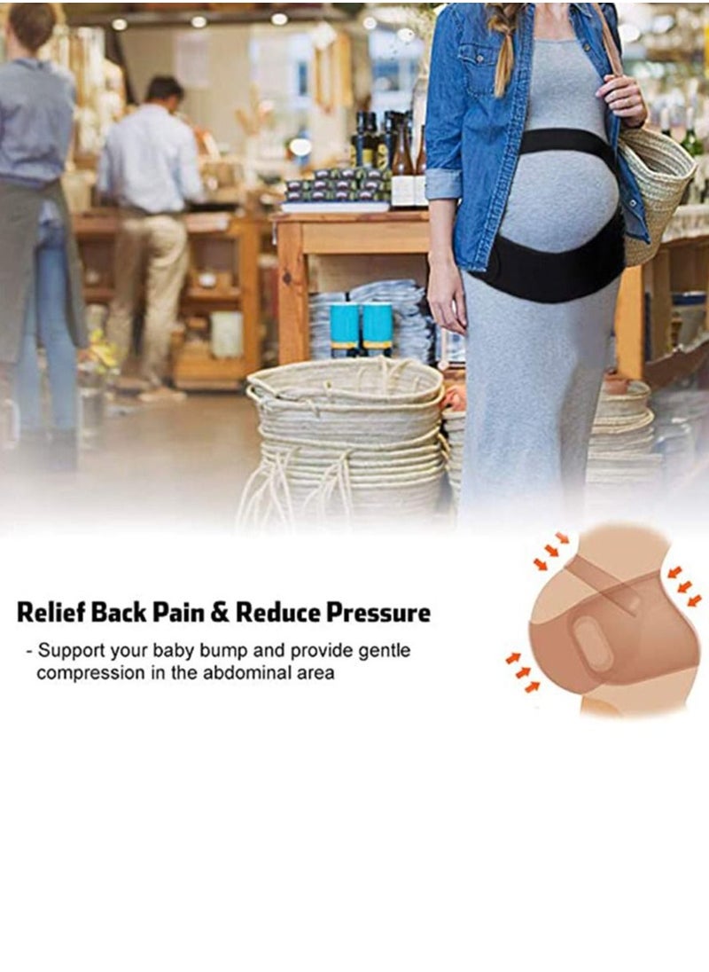 Generic Maternity Belt Pregnancy Support Belt Bump Band Abdominal Support Belt Belly Back Bump Brace Strap Prenatal Back Brace to Support Pregnant Women, Abdomen Pain Reliever  - Image 4