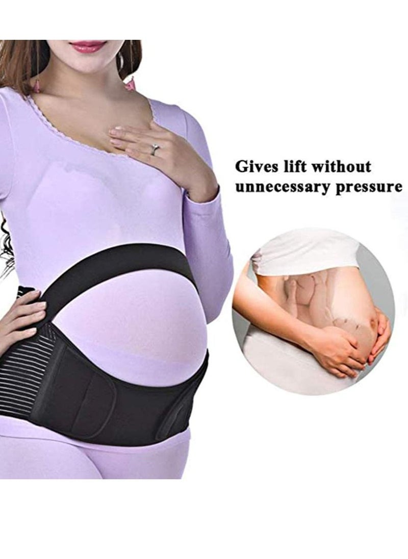 Generic Maternity Belt Pregnancy Support Belt Bump Band Abdominal Support Belt Belly Back Bump Brace Strap Prenatal Back Brace to Support Pregnant Women, Abdomen Pain Reliever  - Image 2